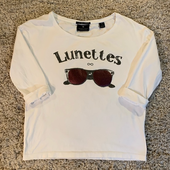 Masion Scotch White T-Shirt - Picture 1 of 9